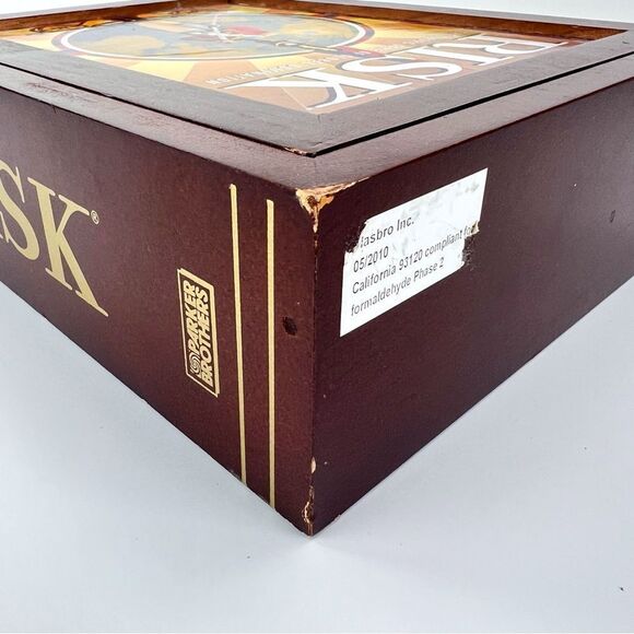 RISK Vintage Game Collection Edition Library Book Shelf Wood Box 2010 CO… - Picture 8 of 9